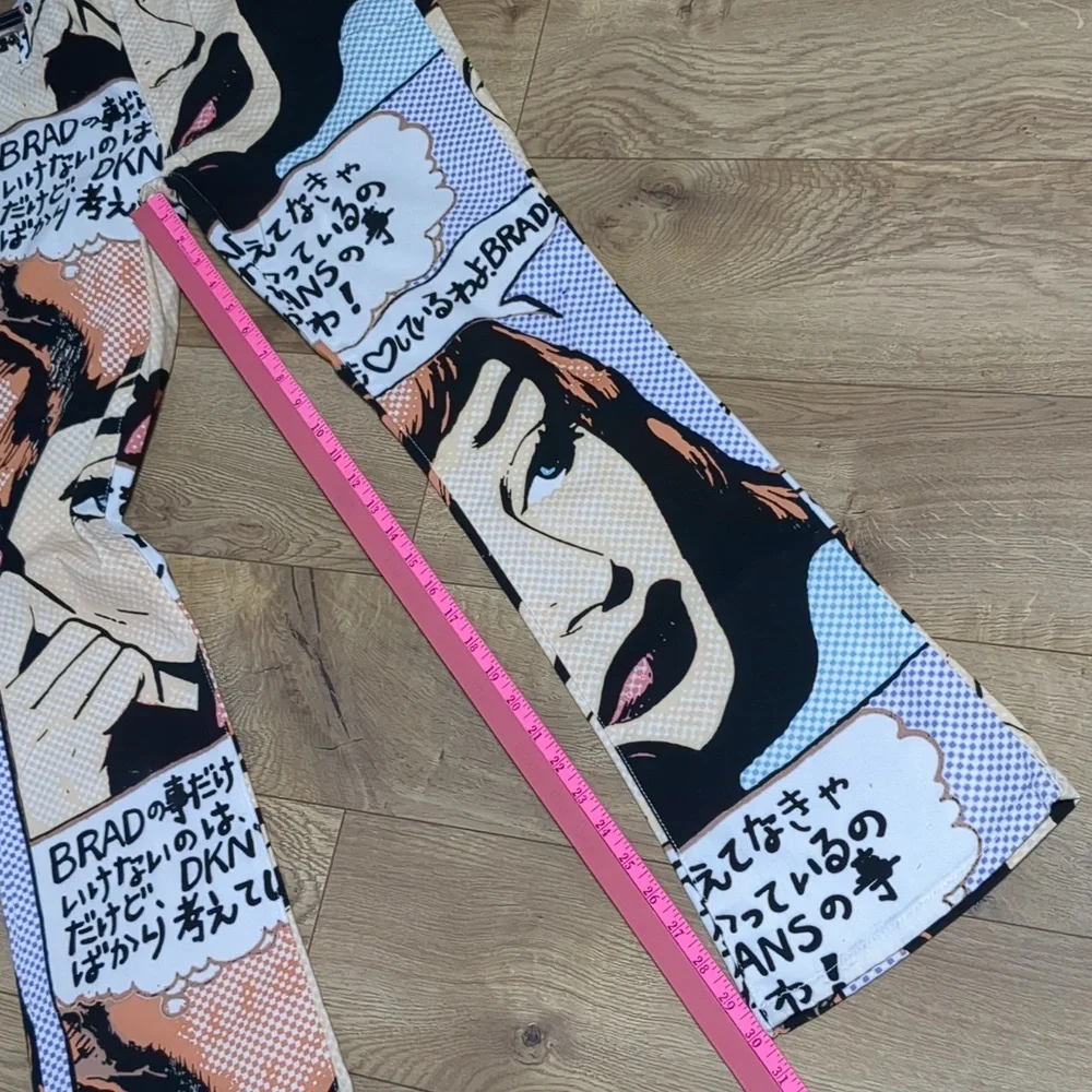 DKNY vintage 90's Pop Art Pants Roy Lichtenstein Juniors size 5 - Picture 7 of 15
